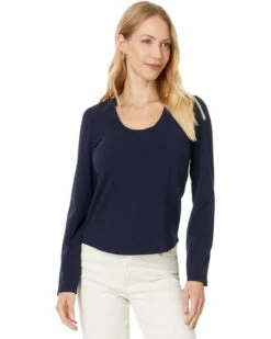 NIC+ZOE Long Sleeve Scoop Neck Tee | Shirts & Tops