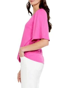 NIC+ZOE Square Neck Flutter Sleeve Tee | Shirts & Tops -Clothing Fancy Shop 61owx2sA9SL. AC SR736920