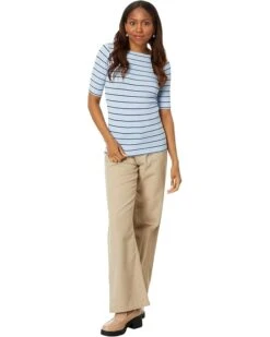 NIC+ZOE Wide Stripe Rib Knit Boatneck Tee | Shirts & Tops 11 NIC+ZOE Wide Stripe Rib Knit Boatneck Tee | Shirts & Tops -Clothing Fancy Shop 61pGGCezxkL. AC SR736920