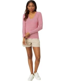 NIC+ZOE Striped Rib Knit V Neck Tee | Shirts & Tops 9 NIC+ZOE Striped Rib Knit V Neck Tee | Shirts & Tops -Clothing Fancy Shop 7166thVVT5L. AC SR736920