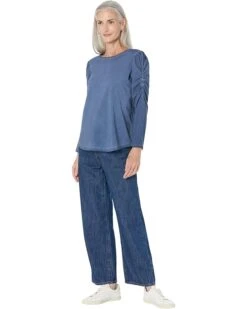 NIC+ZOE Long Puff Sleeve Tee | Shirts & Tops -Clothing Fancy Shop 718X 85G6pL. AC SR736920