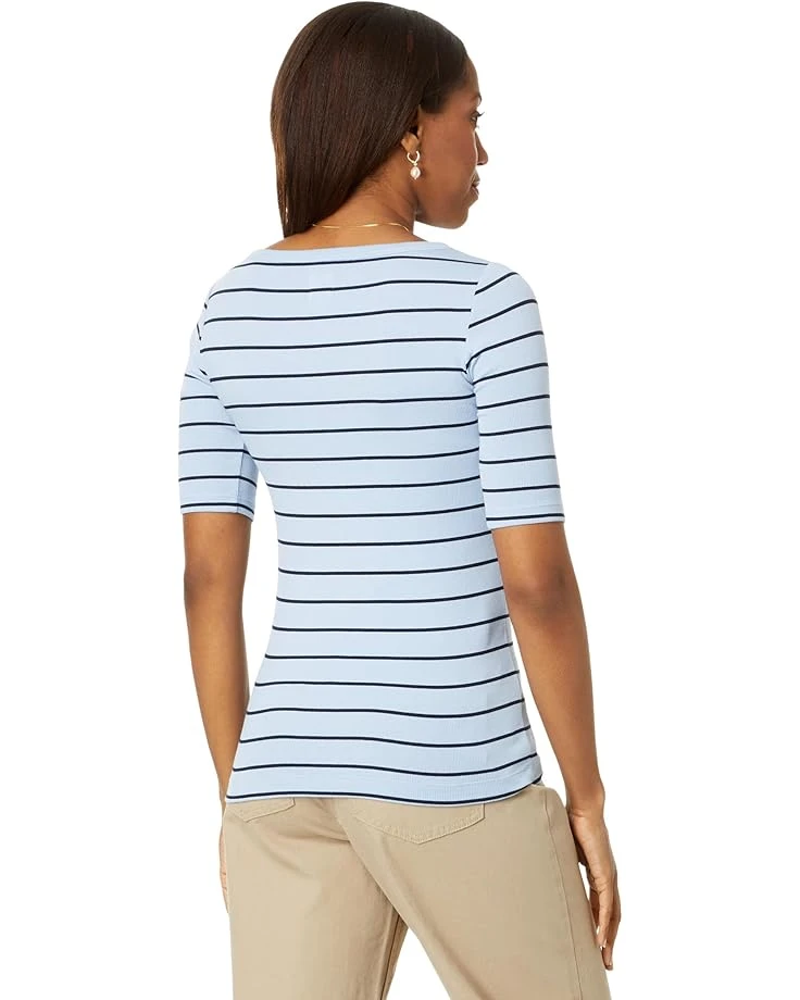 NIC+ZOE Wide Stripe Rib Knit Boatneck Tee | Shirts & Tops 4 NIC+ZOE Wide Stripe Rib Knit Boatneck Tee | Shirts & Tops - Image 2