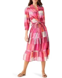 NIC+ZOE Sunset Plaid Cotton Girlfriend Shirt | Dresses -Clothing Fancy Shop 71Fji4jIpL. AC SR736920