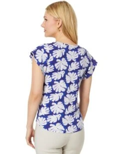 NIC+ZOE Shadow Palm Flutter Short Sleeve Tee | Shirts & Tops -Clothing Fancy Shop 71LXF4CBWCL. AC SR736920