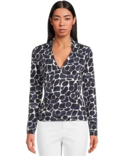 NIC+ZOE Geo Pebble Wrap Top | Shirts & Tops