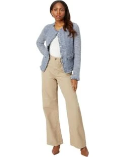 NIC+ZOE Fringe Mix Knit Pocket Jacket | Coats & Outerwear -Clothing Fancy Shop 71W5D9cmltL. AC SR736920