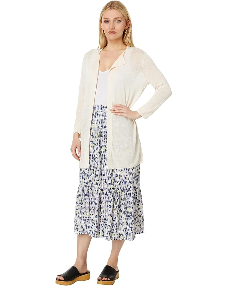 NIC+ZOE Abstract Ikat Tiered Midi Skirt | Skirts 6 NIC+ZOE Abstract Ikat Tiered Midi Skirt | Skirts - Image 4