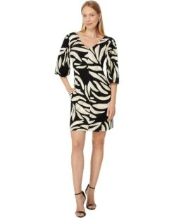NIC+ZOE Breezy Leaves V-Neck Dress | Dresses -Clothing Fancy Shop 71aEBhBPR5L. AC SR736920