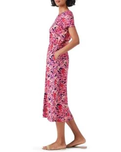 NIC+ZOE Blurred Floral SS Side Slit Midi Dress | Dresses -Clothing Fancy Shop 71aYZHTpPOL. AC SR736920