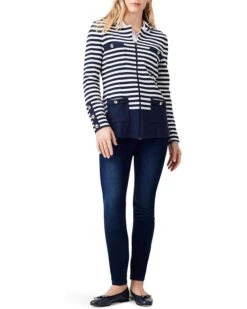 NIC+ZOE Striped City Charm Knit Blazer | Coats & Outerwear -Clothing Fancy Shop 71fkl4e75QL. AC SR736920