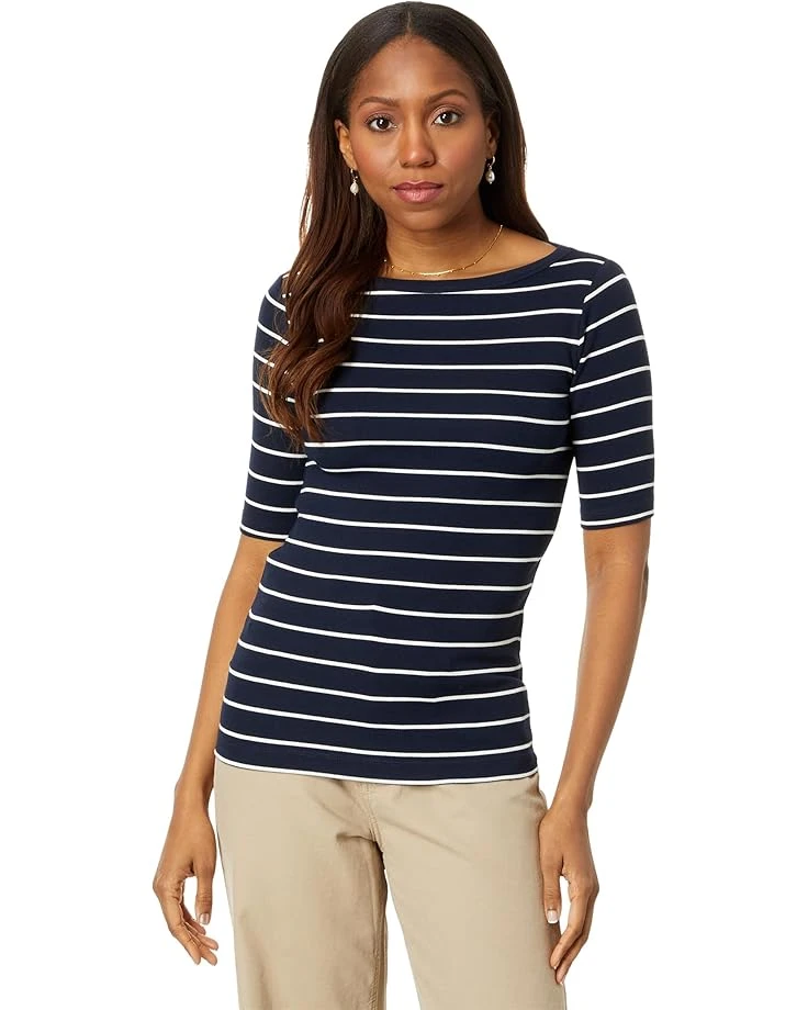 NIC+ZOE Wide Stripe Rib Knit Boatneck Tee | Shirts & Tops 7 NIC+ZOE Wide Stripe Rib Knit Boatneck Tee | Shirts & Tops - Image 5