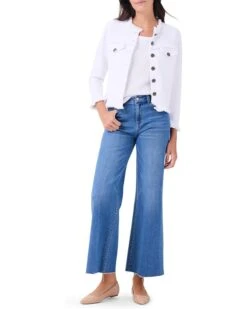 NIC+ZOE Petite Utility Fringe Mix Knit Jacket | Coats & Outerwear -Clothing Fancy Shop 71qZtyL9LQL. AC SR736920