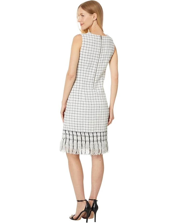 NIC+ZOE Grid Fringe Mix Dress | Dresses 4 NIC+ZOE Grid Fringe Mix Dress | Dresses - Image 2