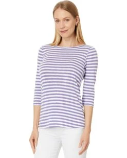 NIC+ZOE 3/4 Sleeve Stripe Boat Tee | Shirts & Tops -Clothing Fancy Shop 71wBV4TGzL. AC SR736920