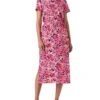 NIC+ZOE Blurred Floral SS Side Slit Midi Dress | Dresses -Clothing Fancy Shop 71wvnL375YL. AC SR736920