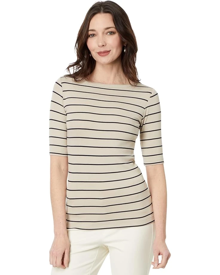NIC+ZOE Wide Stripe Rib Knit Boatneck Tee | Shirts & Tops 8 NIC+ZOE Wide Stripe Rib Knit Boatneck Tee | Shirts & Tops - Image 6