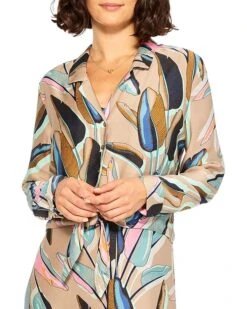 NIC+ZOE Banana Leaves Top | Shirts & Tops -Clothing Fancy Shop 81 tm2Ga7zL. AC SR736920