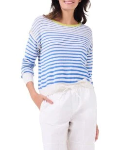 NIC+ZOE Petite Striped Up Supersoft Sweater | Sweaters