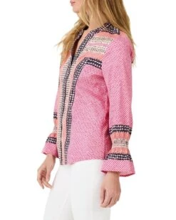 NIC+ZOE Spotty Stripes Top | Shirts & Tops -Clothing Fancy Shop 813QDIT7crL. AC SR736920