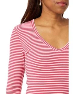 NIC+ZOE Striped Rib Knit V Neck Tee | Shirts & Tops 8 NIC+ZOE Striped Rib Knit V Neck Tee | Shirts & Tops -Clothing Fancy Shop 819y2caHoIL. AC SR736920