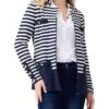 NIC+ZOE Striped City Charm Knit Blazer | Coats & Outerwear