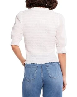 NIC+ZOE Cotton Lawn Smocked Top | Shirts & Tops -Clothing Fancy Shop 81GEZNpDXRL. AC SR736920