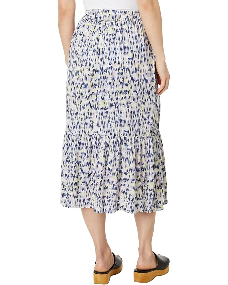 NIC+ZOE Abstract Ikat Tiered Midi Skirt | Skirts 4 NIC+ZOE Abstract Ikat Tiered Midi Skirt | Skirts - Image 2