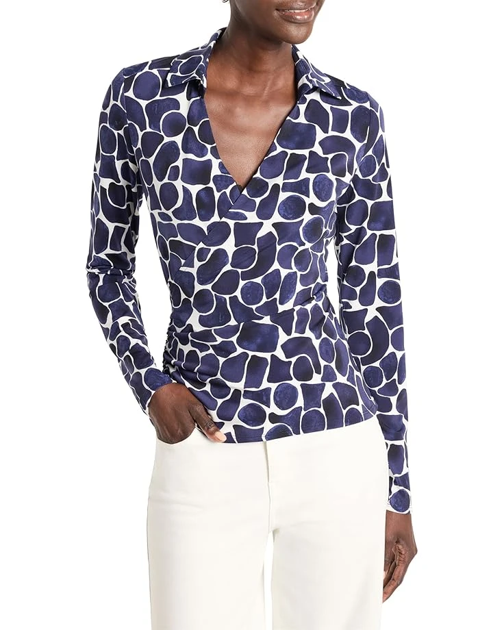 NIC+ZOE Petite Geo Pebble Wrap Top | Shirts & Tops 3 NIC+ZOE Petite Geo Pebble Wrap Top | Shirts & Tops