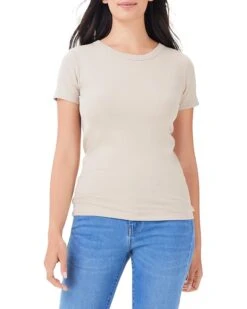 NIC+ZOE Perfect Knit Rib Short Sleeve Crew Tee | Shirts & Tops