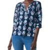 NIC+ZOE Ocean Batik Top | Shirts & Tops