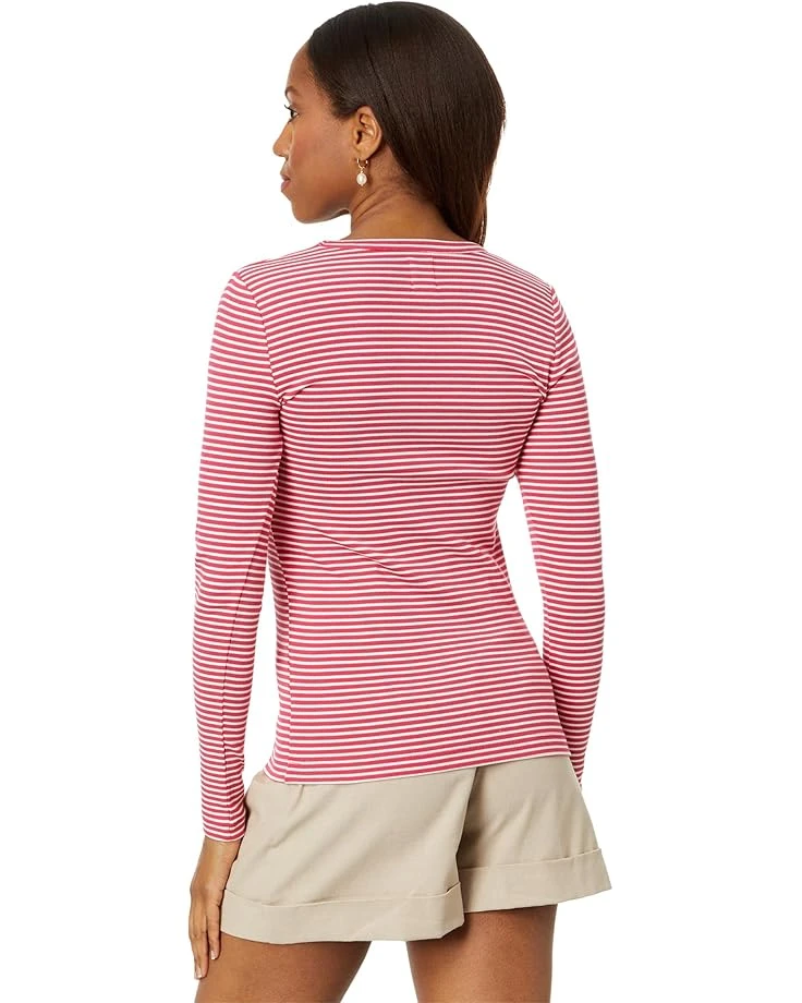 NIC+ZOE Striped Rib Knit V Neck Tee | Shirts & Tops 4 NIC+ZOE Striped Rib Knit V Neck Tee | Shirts & Tops - Image 2