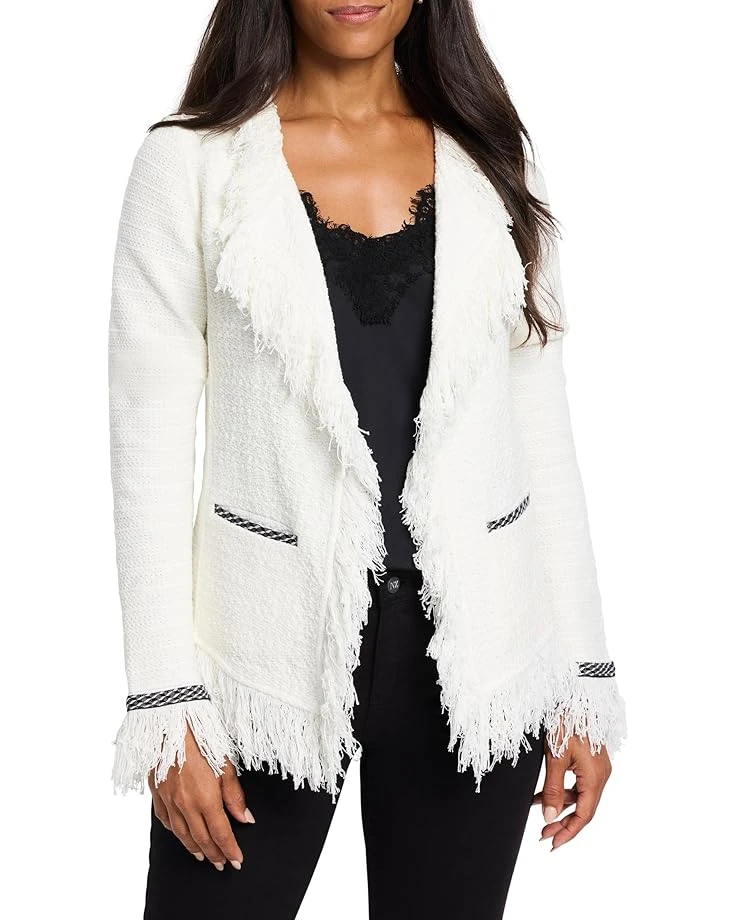 NIC+ZOE Statement Fringe Mix Knit Jacket | Coats & Outerwear 3 NIC+ZOE Statement Fringe Mix Knit Jacket | Coats & Outerwear