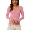 NIC+ZOE Striped Rib Knit V Neck Tee | Shirts & Tops 1 NIC+ZOE Striped Rib Knit V Neck Tee | Shirts & Tops -Clothing Fancy Shop 81hComO5J0L. AC SR736920