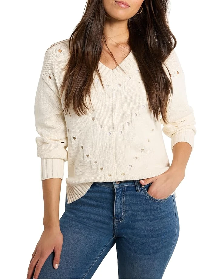 NIC+ZOE Pointelle Cord Sweater | Sweaters 3 NIC+ZOE Pointelle Cord Sweater | Sweaters