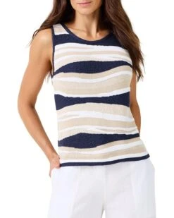 NIC+ZOE Knit Waves Sweater Tank | Sweaters