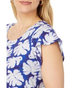 NIC+ZOE Shadow Palm Flutter Short Sleeve Tee | Shirts & Tops -Clothing Fancy Shop 81k9cHYk3UL. AC SR736920