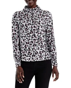 NIC+ZOE Cheetah Pop Top | Shirts & Tops