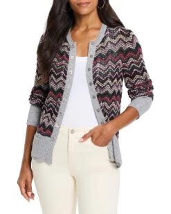 NIC+ZOE Zig Zag Cardigan | Sweaters