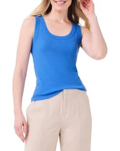 NIC+ZOE Petite Perfect Knit Rib Scoop Tank | Shirts & Tops