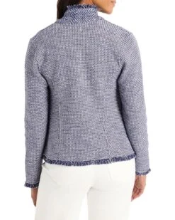 NIC+ZOE Notch Collar Fringe Mix Knit Jacket | Coats & Outerwear -Clothing Fancy Shop 91ICIwd1QL. AC SR736920