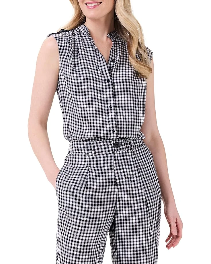 NIC+ZOE Petite Drapey Gingham Tank | Shirts & Tops 3 NIC+ZOE Petite Drapey Gingham Tank | Shirts & Tops